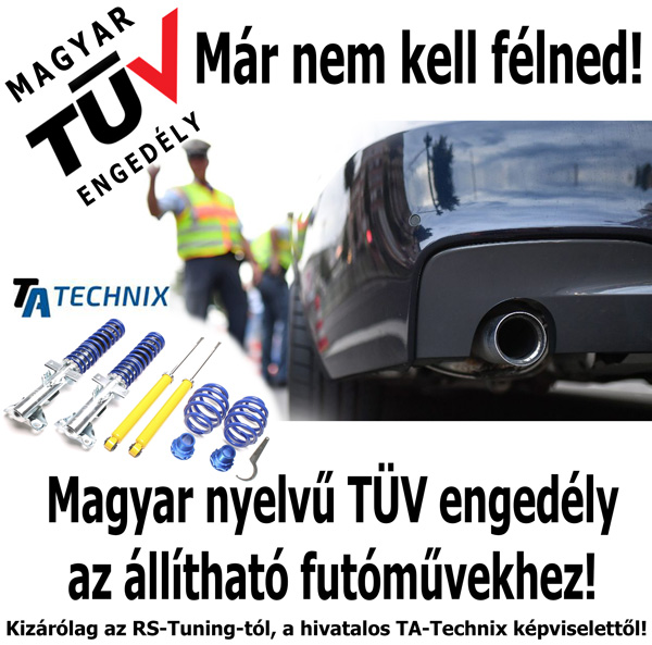 Magyar TÜV engedély futóművekhez